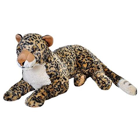 Jumbo Leopardo Africano Peluche, Animale Farcito Gigante, Peluche, Regali Per Bambini, 30 Pollici - Foto 1