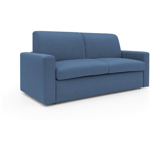 Kansas Divano Letto Matrimoniale Alto 20 Cm. Impermeabile T13 Blu - Foto 1
