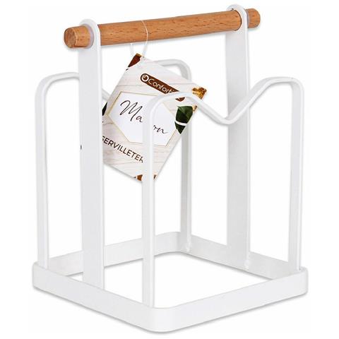 Portatovagliolo Confortime 124022 Bianco 14,2 X 12,2 X 18,7 Cm (12 Unità) - Foto 2