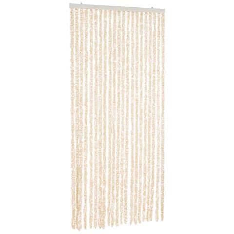 Tenda Antimosche Beige E Bianca 90x200 Cm In Ciniglia - Foto 2