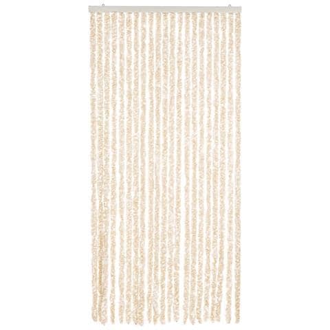 Tenda Antimosche Beige E Bianca 90x200 Cm In Ciniglia - Foto 3