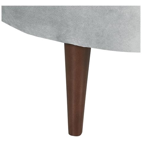 Chaise Longue Versione Sinistra Chaumont Velluto Grigio Chiaro - Foto 8