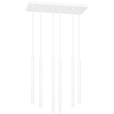 Lampada A Sospensione Selter - Bianco - Acciaio Verniciato A Polvere - 59x120x22 Cm - Foto 1
