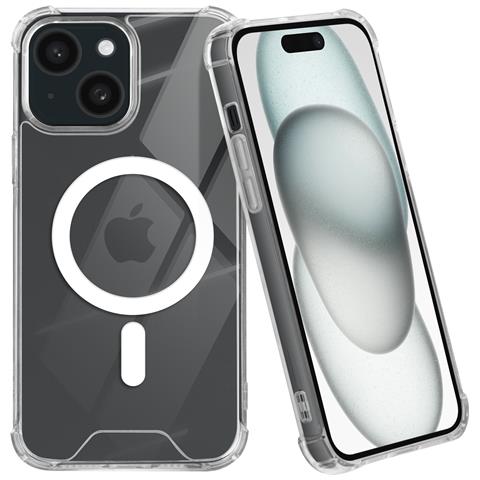 Cover Magsafe Per Iphone 15 Plus Silicone Gel Angoli Rinforzati - Foto 1