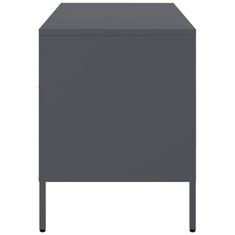 Mobile TV Antracite 68x39x50,5 cm in Acciaio - Foto 10