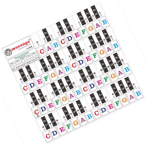 Adesivi Con Suono Di Pianoforte Multicolor - Foto 2