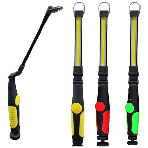 Lampada Torcia Lavoro Calamita Portatile Ricaricabile Regolabile Led Cob Teb0204 - Foto 1