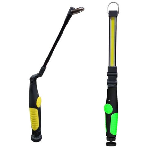 Lampada Torcia Lavoro Calamita Portatile Ricaricabile Regolabile Led Cob Teb0204 - Foto 4