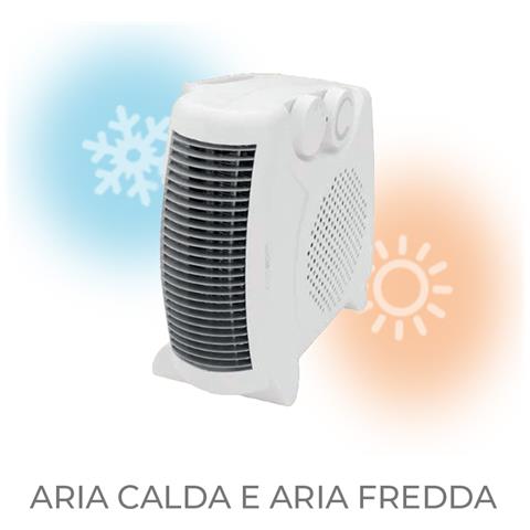 Stufetta Elettrica Termoventilatore Due In Uno Caldo Freddo Top Heat - Foto 2