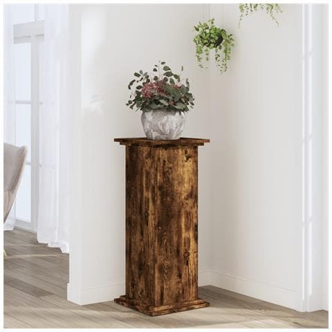 Supporto Per Piante Rovere Fumo 33x33x80 Cm Legno Multistrato - Foto 1