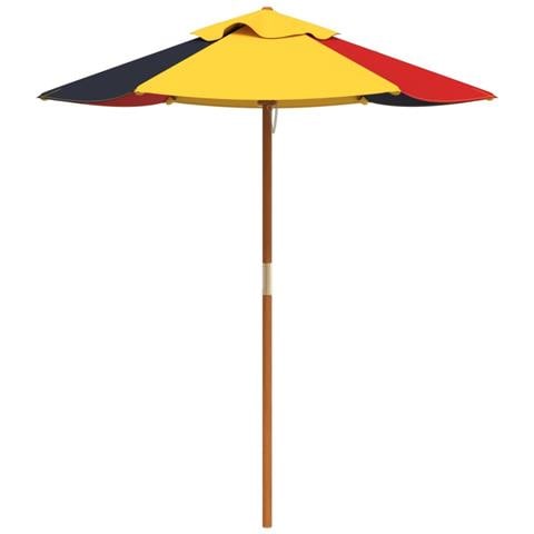 Ombrellone Da Giardino Per Bambini Con Palo In Legno 120x140cm - Foto 2
