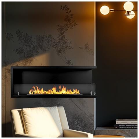 Camino A Bioetanolo Da Incasso Ad Angolo Biocamino Angolare 120x45 Sutri 120 Dx - Foto 2