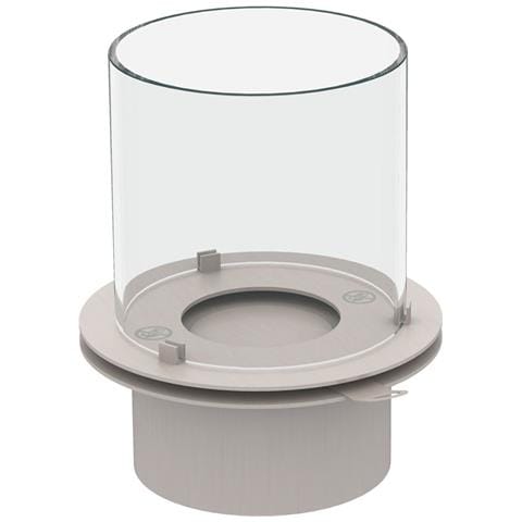 Bruciatore Tondo Con Vetro Per Camino A Bioetanolo Biocamino Inox 1,5 Lt D. 25 - Foto 3