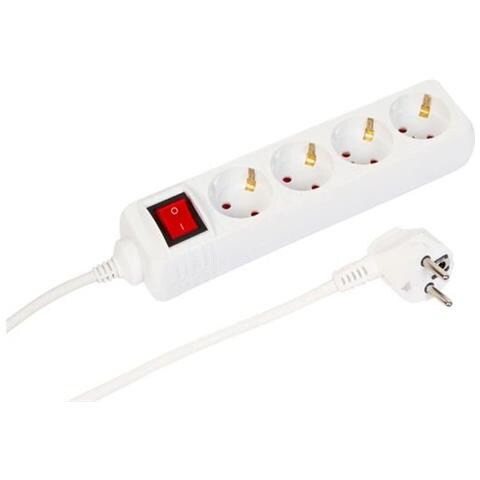 MC-GRU00415WS prolunghe e multiple 1,5 m 4 presa (e) AC Interno Bianco - Foto 1