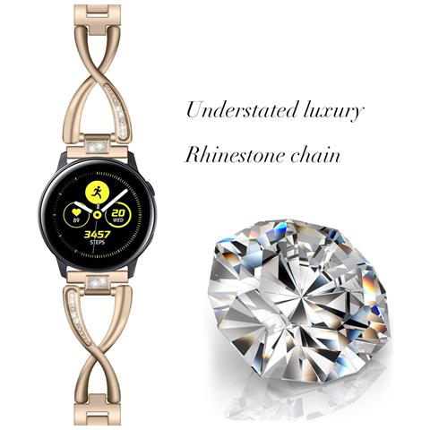 Cinturino Oro Vintage 20mm Per Samsung Watch 4/5/6 Gold - Foto 2