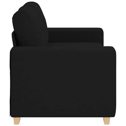 Divano Divanetto Nero 120 cm in Tessuto - Foto 8