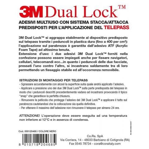 Coppia Adesivi Multiuso 3m Dual Lock Neri - Foto 3