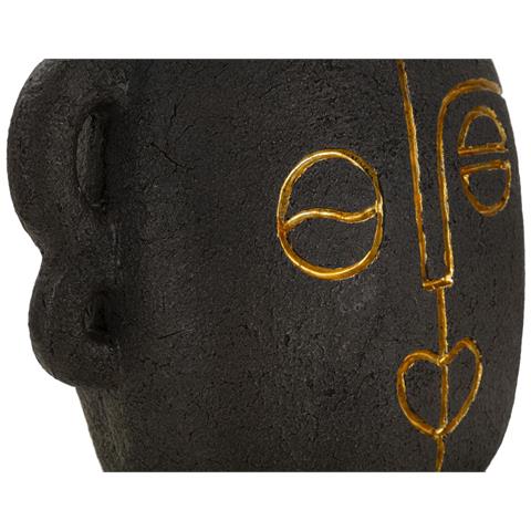 Lampada Da Tavolo Mf162 - Marrone - Poliresina - 30,5x30,5x46 Cm - Foto 2