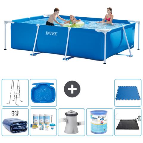 Piscina Fuori Terra - Rettangolo - 300x200x75 Cm - Blu - Include Accessori Coordinati A179 - Foto 1