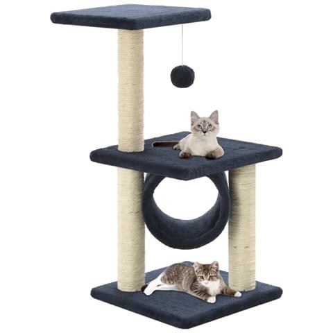 Lusso Casadino - Albero Per Gatti Con Tiragraffi In Sisal 65 Cm Blu Scuro - Foto 5