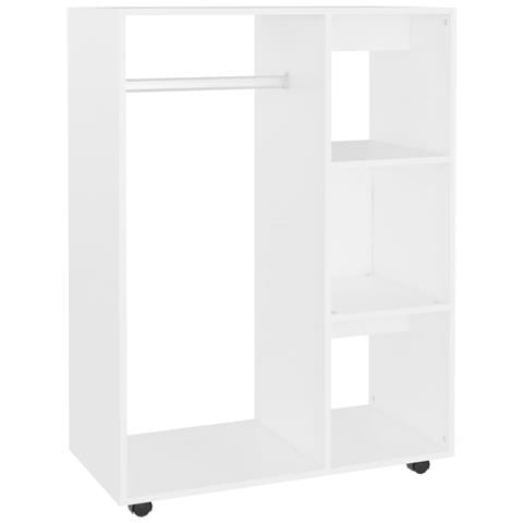 Armadio Bianco 80x40x110 Cm In Truciolato - Foto 1