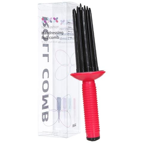 Pettine Arricciacapelli Rosso Per Acconciature Voluminose - In Confezione - Foto 1