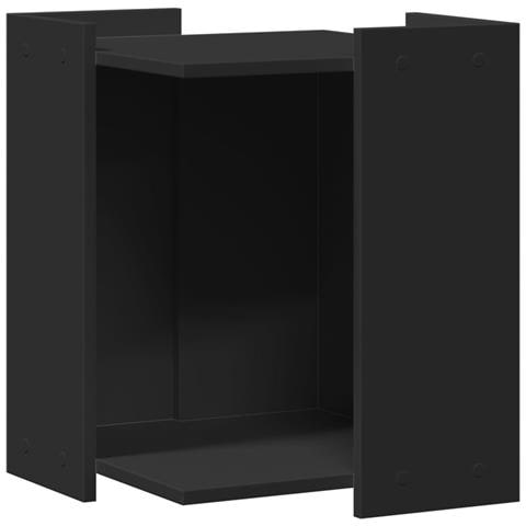 Recinto per Lettiera per Gatti Nero 60x40x40 cm in Truciolato - Foto 1