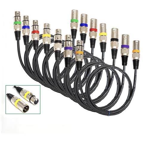 Cavo Audio Xlr Maschio A Femmina Per Microfono E Altoparlante 3m - Foto 7