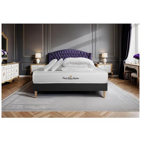Pacchetto Letto Completo - Materasso 200x200cm + Box Spring Con Doghe (kit) + 2 Cuscini + Piumino - Nottingham - Foto 1