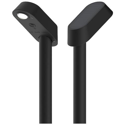 Set Da 2 Luci Solari Da Giardino A Doppio Colore: Led Bianco Caldo E Freddo, Ip55 - Foto 1