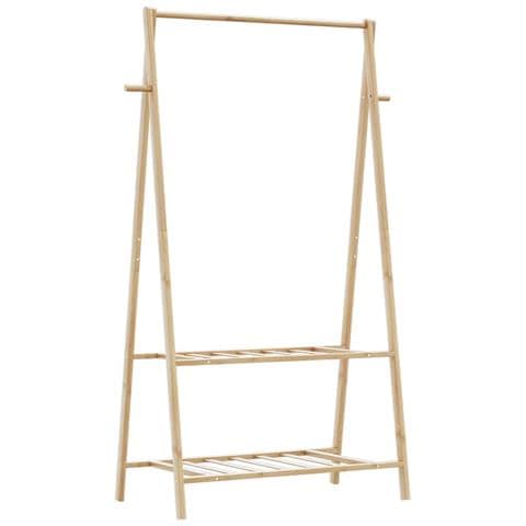 Appendiabiti con Ripiani 96x45,5x150,5 cm in Bambù - Foto 1