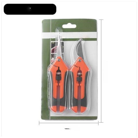 Set Di 2 Cesoie Da Potatura Multifunzionali Da Giardino - Lega E Tpr Orange - Foto 1
