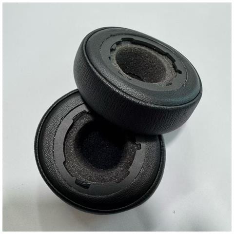 Cuscinetti Auricolari Di Ricambio Compatibili Con Jabra Engage 50 Ii/engage 40 Wired - Pelle Proteica, Nero (1 Paio) - Foto 2