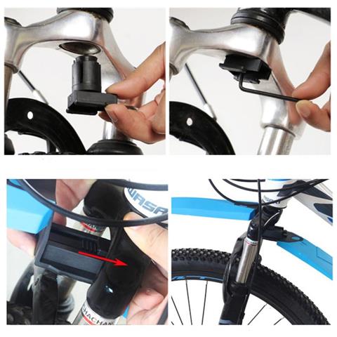 Parafango Bici Esteso A Sgancio Rapido: Protezione Superiore Per Mountain Bike E Pieghevoli Grey - Foto 4