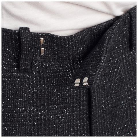 Pantaloni Dritti In Lurex Wkce0104f Da Donna - Foto 6