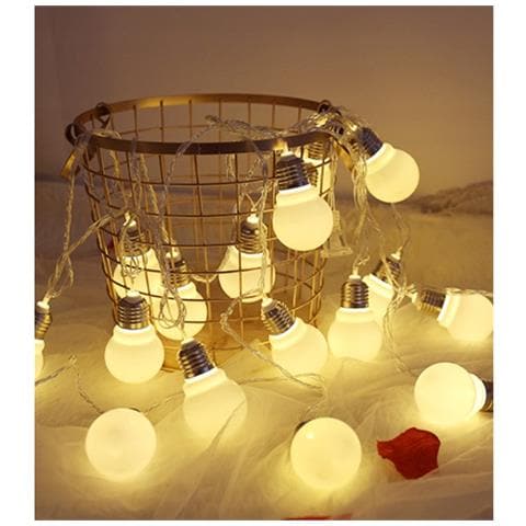Ghirlanda Led A Batteria 20x - Luce Calda Gialla | 3m, 20 Led, 1.2w | Decorazione Per Casa E Giardino, Feste, Natale - Foto 8
