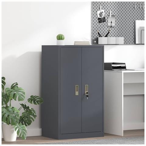 Armadio Antracite 60 x 40 x 105 cm Acciaio - Foto 2