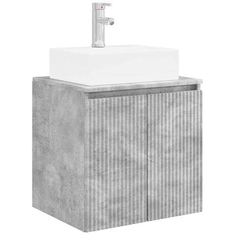 Mobile Lavabo da Parete Grigio Cemento 49,5 x 41 x 62,5 cm - Foto 1
