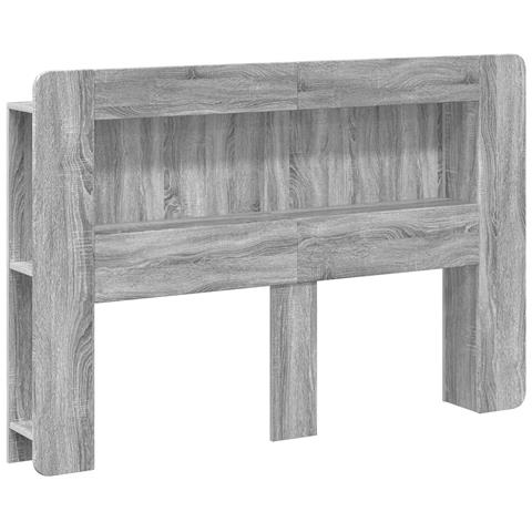 Testata del letto Grigio Sonoma Legno ingegnerizzato - Foto 1