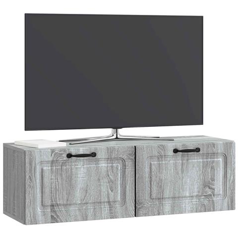 Mobile Porta TV da Muro Grigio Sonoma 98 x 31 x 30 cm - Foto 2