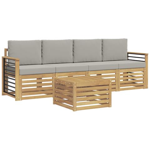 Set divani Legno di Acacia Massello - Foto 1