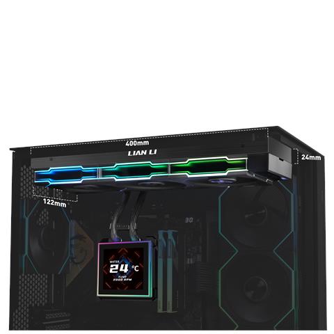 HydroShift II LCD-S 360 TL Processore Kit di raffreddamento a liquido 12 cm Nero 1 pz - Foto 5