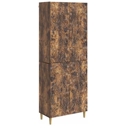 Set di armadi 2 pcs Rovere Fumo Legno ingegnerizzato - Foto 1