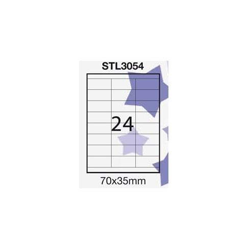 etichetta adesiva bianca 100fg a4 70x35mm (24et / fg) starline - Foto 1