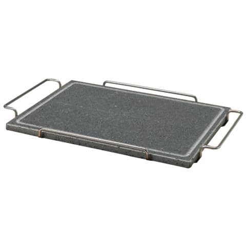 Pietra Quadrata 29x40 Con Supporto In Acciaio - Misura Cm 29x40 - Foto 1