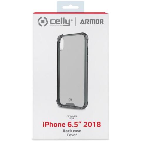 Cover in TPU Armor per iPhone Xs Max Trasparente con Bordi Neri - Foto 2