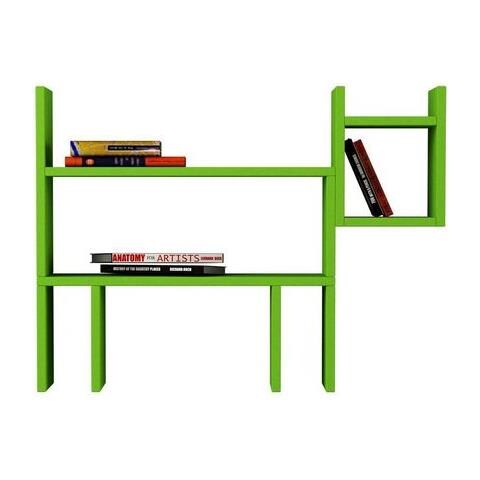 Mensola Dogie Verde Moderno - Mobile Arredo Design - Per Casa, Studio, Ufficio, Camera - Scaffale, Ripiano - Angolare, Parete - Foto 2
