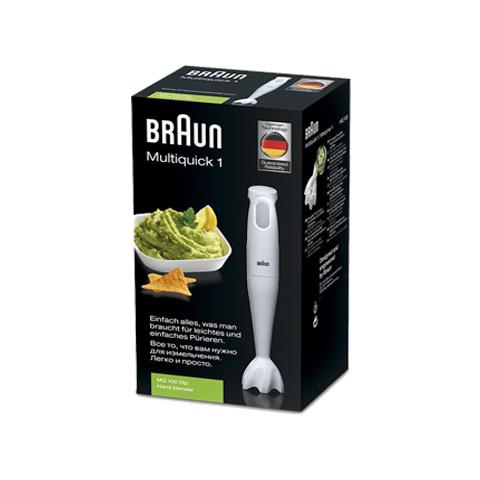 BRAUN Frullatore a Immersione MultiQuick 1 MQ 100 Dip Potenza 450 Watt Colore Bianco OY11158