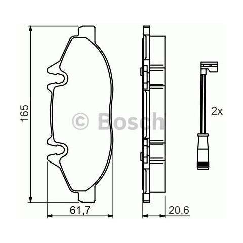 Kit Pastiglie Freno Bp991 0.986.494.081 - Foto 3