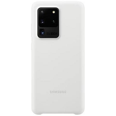 Custodia Silicone Cover Ef-pg988twegeu Per Galaxy S20 Ultra Sm-g988 Bianco - Foto 7